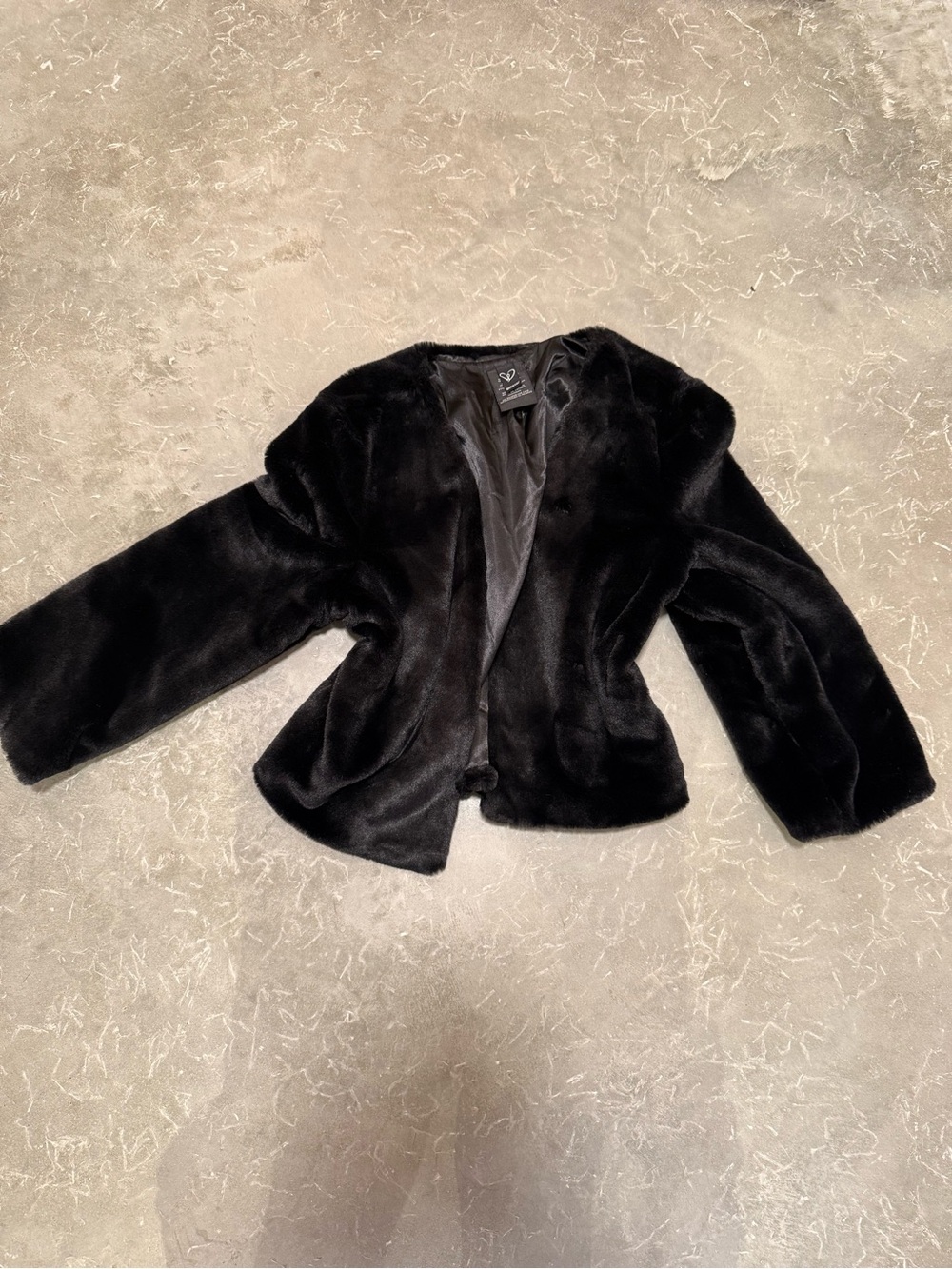 Windsor Black Faux Fur Teddy Jacket